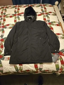 HAWKE & CO Black FALL WINTER JACKET COAT Parka MENS LARGE L NEW NWT $280 - Picture 1 of 22