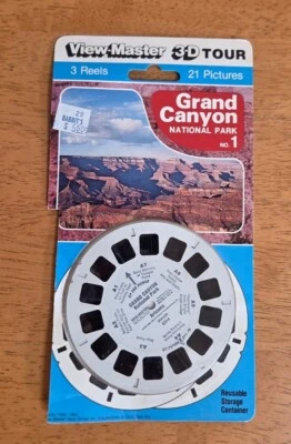 View Master 3 carretes Parque Nacional del Gran Cañón #1 con paquete Tyco 1993 Foto 1 de 4