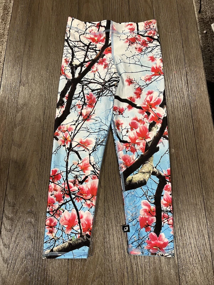 Mujer Terez Primavera Floral Sakura Flores de Cerezo Leggings Nuevos XS Recortados Foto 1 de 1