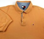 Vintage 90S Tommy Hilfiger Flag Logo Light Orange Polo Rugby Shirt Xl