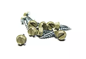 (100) 8x1/2 Slotted Hex Head Sheet Metal Screws (Wicker) - Picture 1 of 1