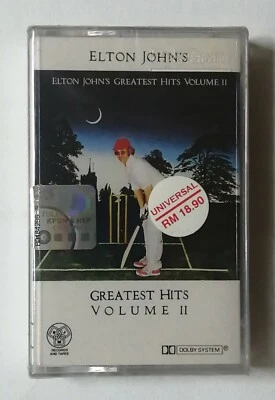 Greatest Hits Vol. ll by Elton John Rare Malaysia Cassette Tape Brand New Sealed - Image 1 of 3