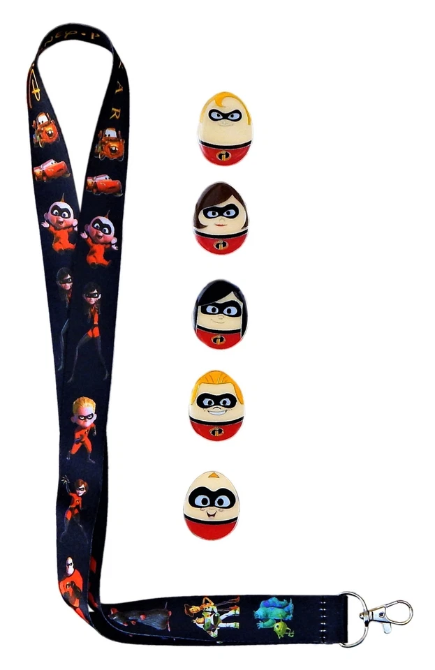 Increíbles Cordón Pixar y 5 Prendedores de Intercambio de Huevos Disney Set de Inicio ~ Totalmente NUEVO Foto 1 de 1