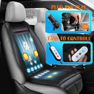 Cooling & Heated Car Seat Cover Cushion Ventilated Seat Heater Cooler Massage 12 - Picture 1 of 11