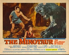THE MINOTAUR orig 1961 lobby card movie poster BOB MATHIAS/ROSANNA SCHIAFFINO