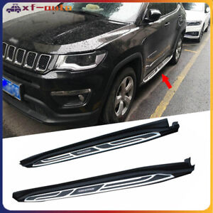 Fits for Jeep Compass 2017-2022 Side Step Running Boards Nerf Bar Pedals Step