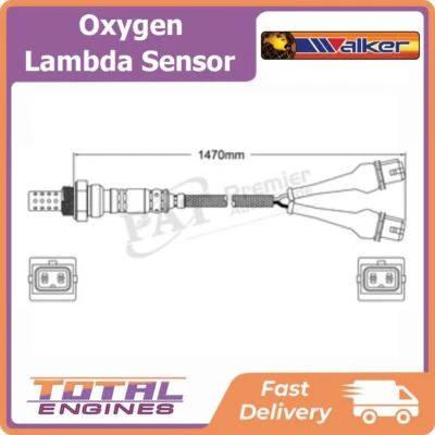 Walker Oxygen Lambda Sensor fits Citroen XM 3.0L V6 ZPJZ - image 1 of 2