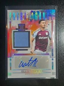 OLLIE WATKINS 2024-25 Panini Impeccable EPL #05/49 PATCH AUTO - Picture 1 of 2