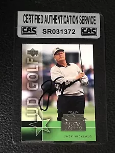JACK NICKLAUS 2004 UPPER DECK GOLF SIGNED AUTOGRAPHED CARD #UD-4 CAS AUTHENTIC - Picture 1 of 2