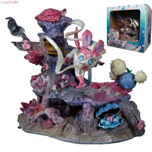 Cartoon Monsters Sylveon Eevee Anime Figure Model Dolls Collection Toy Gift 20cm - Picture 1 of 7