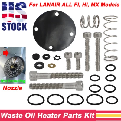 VROOMAUTOLY 5 Part Tune Up Kit For Lanair MX150/200/250/300 model Waste Oil Heater Parts US