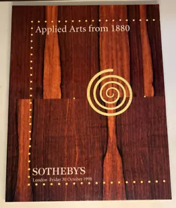 Sotheby's LN8607 Angewandte Kunst von 1880 Auktionskatalog London Oktober 1998 - Bild 1 von 7