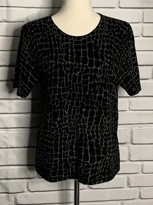 Sag Harbor Women’s Animal Print Pullover Knit Sweater Size Medium - Image 1 of 4