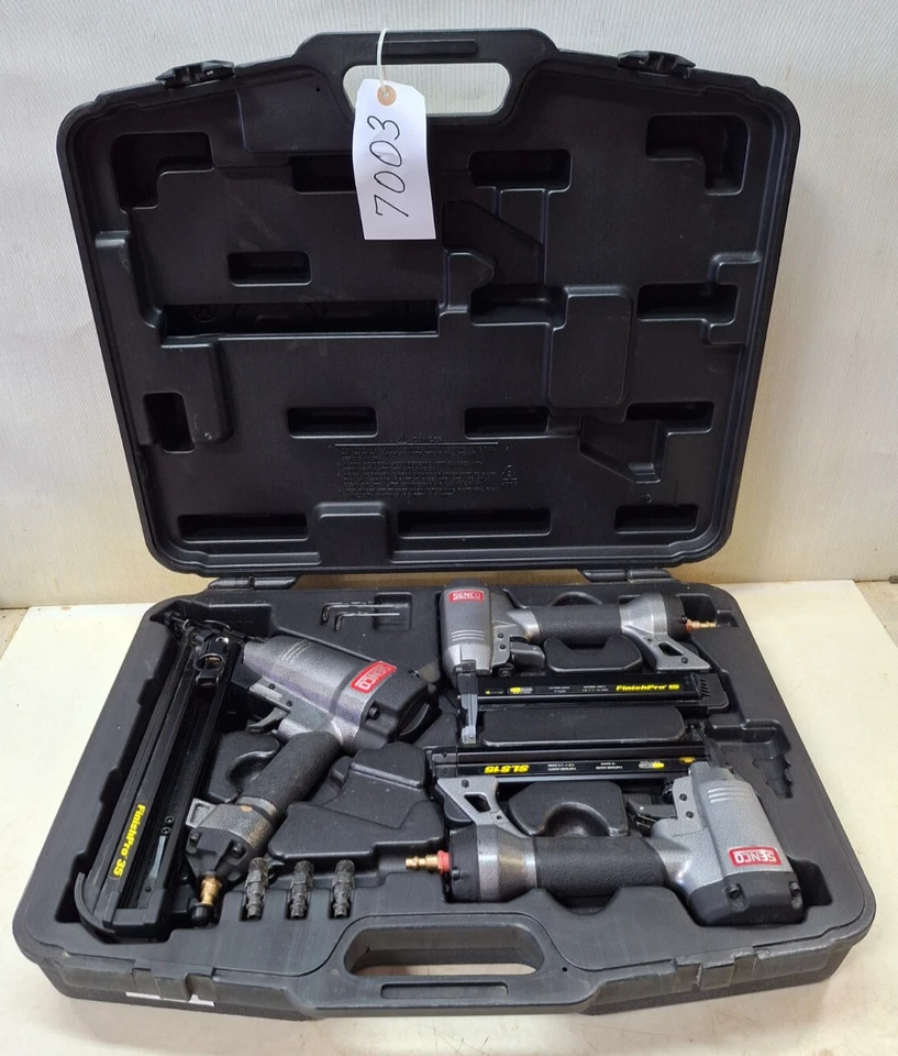 Senco Finish Air Nailer Set Finish Pro 35 Finish Pro 15 and SLS15 Stapler W/Case - Image 1 of 1
