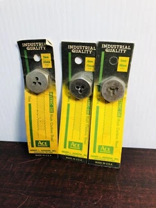 3) Threading Die Ace Hanson Steel USA 3-0.50 mm 4-0.75 mm 5-0.90 mm - Picture 1 of 6