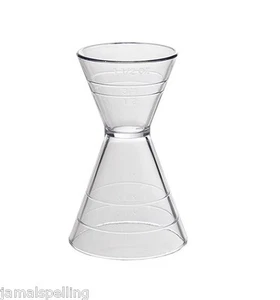 JIGGER SUPER DOBLE de plástico 3 oz. X 1-1/2 oz. Vertido de tiro #8014 CADA UNO - Imagen 1 de 2