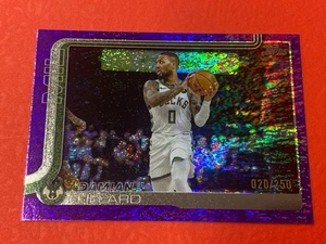 Lámina holográfica púrpura Topps Damian Lillard 2025-26 #020/250 - Imagen 1 de 2