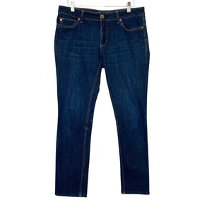 Pantalones de mezclilla para mujer DL1961 Angel Mariner lavado oscuro tiro medio ajustados al tobillo talla 30 - Imagen 1 de 13