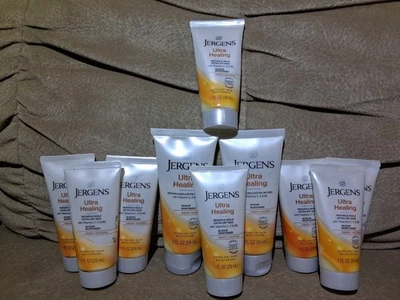 Lote de 10 JERGENS Ultra Healing Loción Hidratante Piel Extra Seca 1 oz y 2 oz Foto 1 de 4