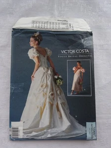 VOGUE 1060 BRIDAL ORIGINAL WEDDING DRESS SEWING PATTERN MULTI SIZE 12-14-16 - Picture 1 of 8