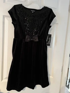 George Black Dress Size 10-12 Sequins And Bow On Top - Picture 1 of 3