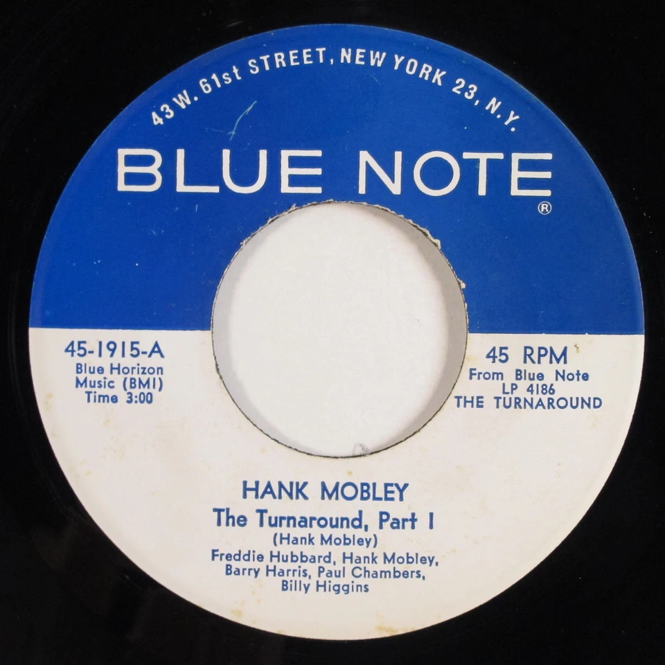 Jazz 45 HANK MOBLEY The Turnaround BLUE NOTE VG+ HEAR d - Image 1 of 2