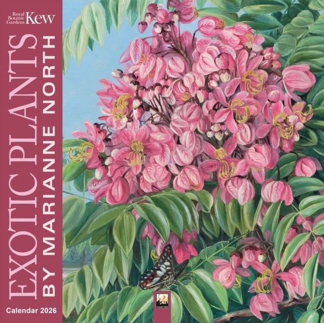 Kew Gardens: Exotic Plants by Marianne North Wall Calendar 2026 (Art Calendar) - Image 1 of 1