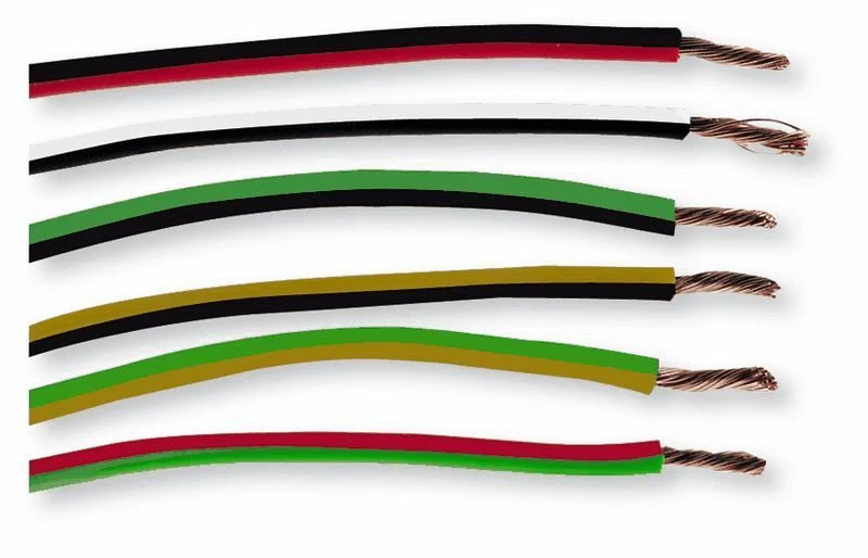 CAVO FILO ELETTRICO UNIPOLARE 1 MMQ AUTO MOTO CAMPER FILO VARI COLORI E BICOLORI