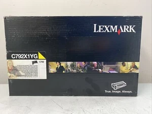 Lexmark C792X1YG For C792 Yellow Extra High-Yield Toner 20,000 Page-Yield SEALED - Picture 1 of 12