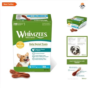Dog Dental Care Sticks - Natural, Grain-Free Treats for Small Breeds - 30 Count - Picture 1 of 10