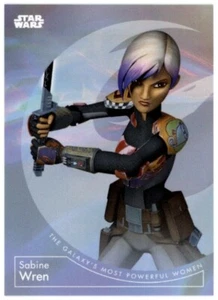 SABINE WREN 2022 Topps Star Wars Las mujeres más poderosas de la galaxia #6 CANTIDAD - Imagen 1 de 2