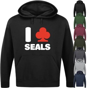 I CLUB SEALS HOODIE Funny Slogan Novelty Mens Geeky Gift Joke Offensive Nerd Top - Picture 1 of 18