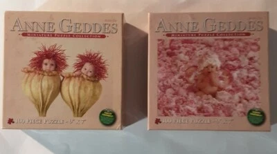 2-Anne Geddes Down in the Garden 100 Piece Puzzle Baby in Flowers - Image 1 of 2