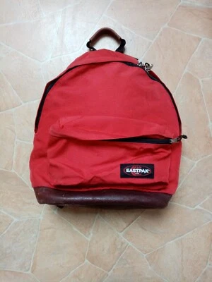 Eastpak Rucksack Wyoming 811 / 09A ROT mit Lederboden gebraucht - Bild 1 von 4