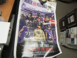 Baltimore Ravens Honor and Football Poster, Salute to Military pks6 - Picture 1 of 2