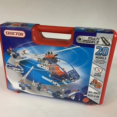 NEW - Erector & Meccano MULTI MODELS #83 0579E - 20 Models Building Set Case - Image 1 of 4