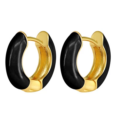Pendientes de aro Huggie de acero inoxidable hipoalergénicos para mujer s925 prendedor Foto 1 de 4