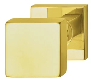 Häfele Door Knob Stainless Steel Square Fixed Door Knob LDK 213 Brass Flat - Picture 1 of 3