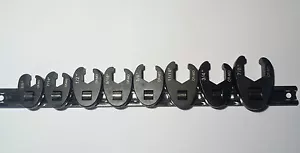 8 Piece Quality SAE Crows Foot Spanner Set Flare Nut Type Crowsfoot 3/8 1/2 Drve - Picture 1 of 1