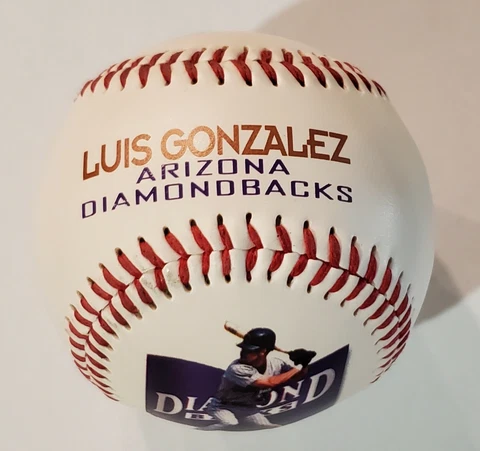 LUIS GONZALEZ Arizona Diamondbacks Baseball Fotoball Limited Edition Vintage Cover