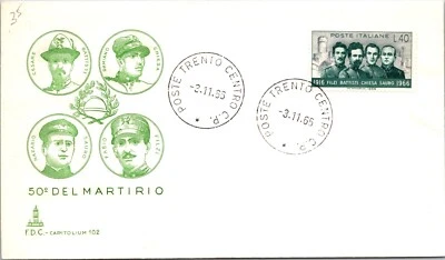 Italy FDC 1966 - 50 Years Of Martyrdom - F66649 - Image 1 of 2