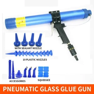 600ml Pneumatic Glass Glue Gun/Foam Glue Gun Caulking Gun Straight Adjustment - Picture 1 of 7