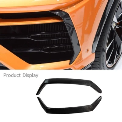 Cubierta de parachoques delantero de fibra de carbono real apta para LAMBORGHINI URUS 2018-2021 Foto 1 de 4