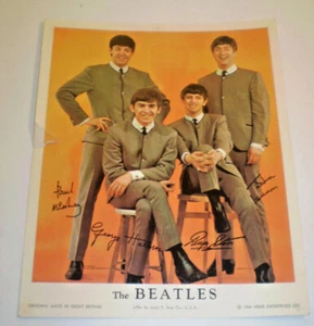Orig 1964 Beatles Promo Werbefoto George Ringo Paul John Lennon Nems Dow - Bild 1 von 2