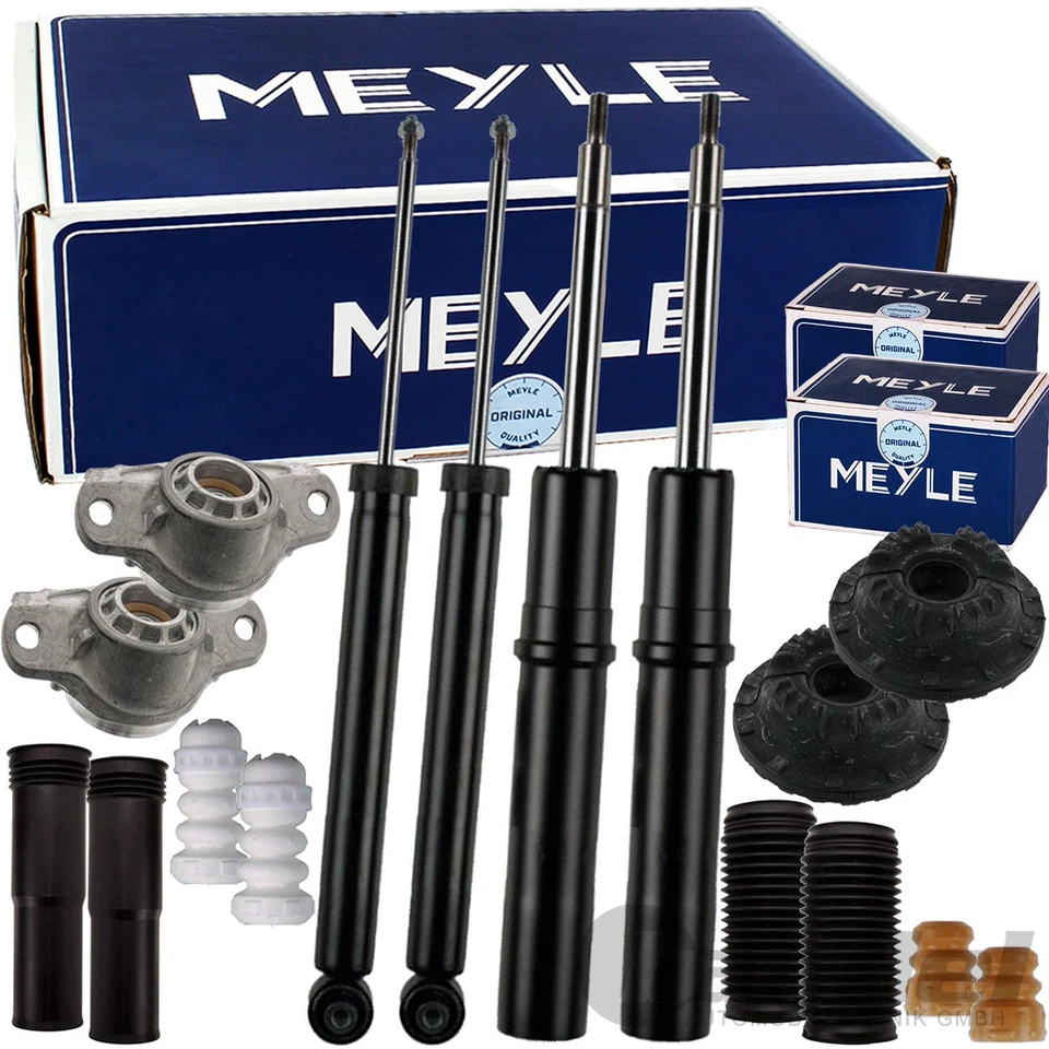 4 MEYLE AMORTIGUADORES Ajuste Deportivo KIT DE SERVICIO COJINETE DOMO AUDI A4 B8 A5 - Imagen 1 de 1