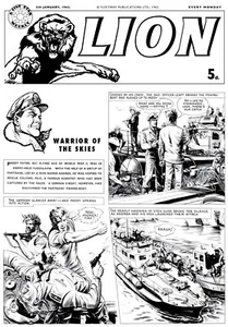 Lion Original Cover Artwork Plus Recreated Digital Line Work. - Imagen 1 de 2