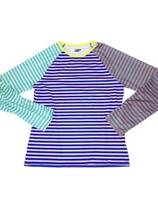 Lands End Striped Long Sleeve Rashguard Size XL (14) - Picture 1 of 5