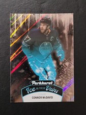 Connor McDavid Ice In Their Veins 2021-22 Parkhurst NHL Hockey #IV-1 Card