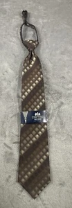 Stafford Neck Wear Zipper Fit Men's NWT Neck Tie Taupe Brown 20" Length - Picture 1 of 8