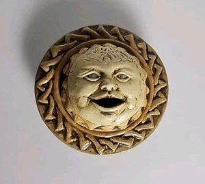 Vintage Sun Face Art Pottery Incense Burner - Picture 1 of 3